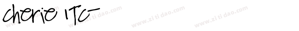Cherie ITC字体转换